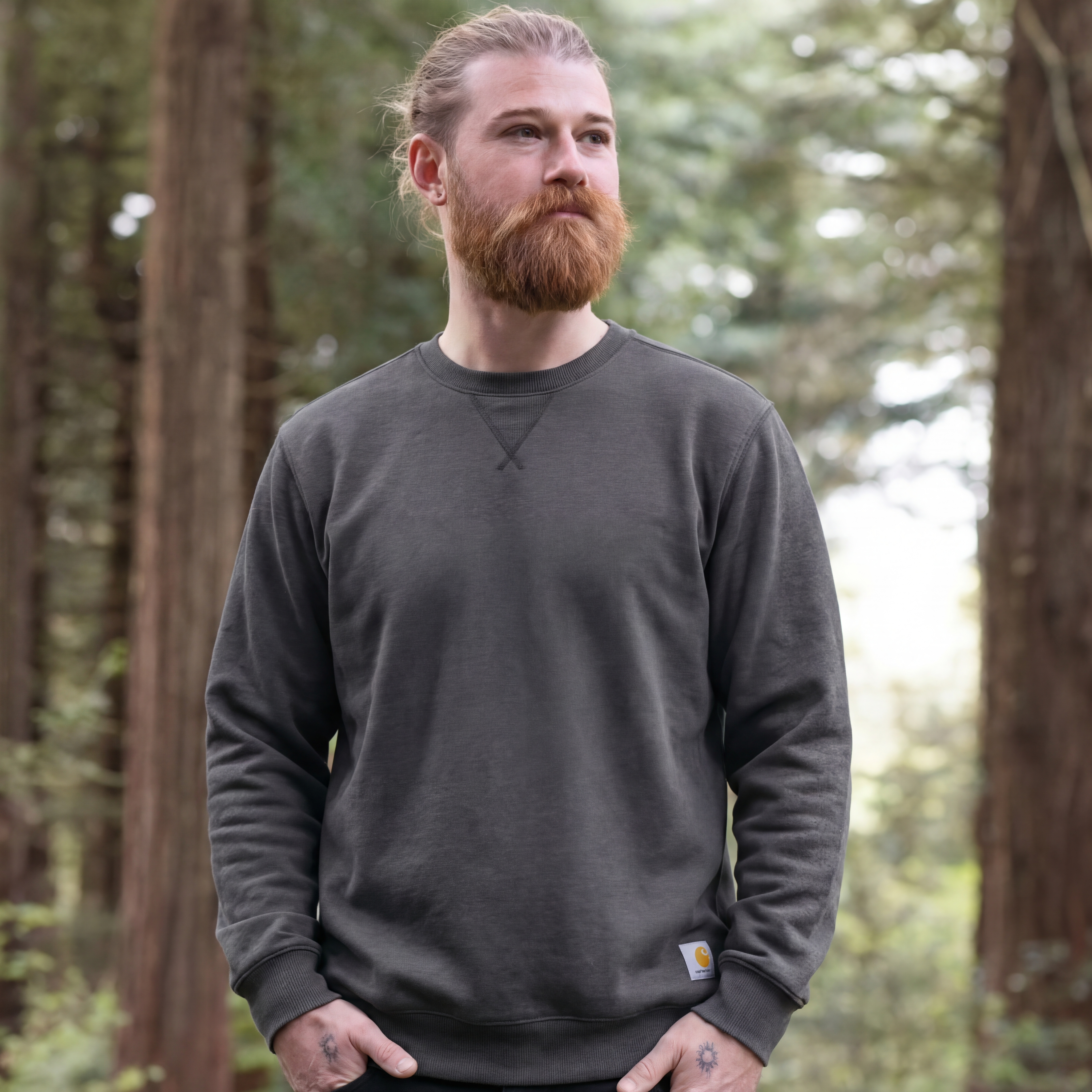 Loose Fit Midweight Crewneck Sweatshirt