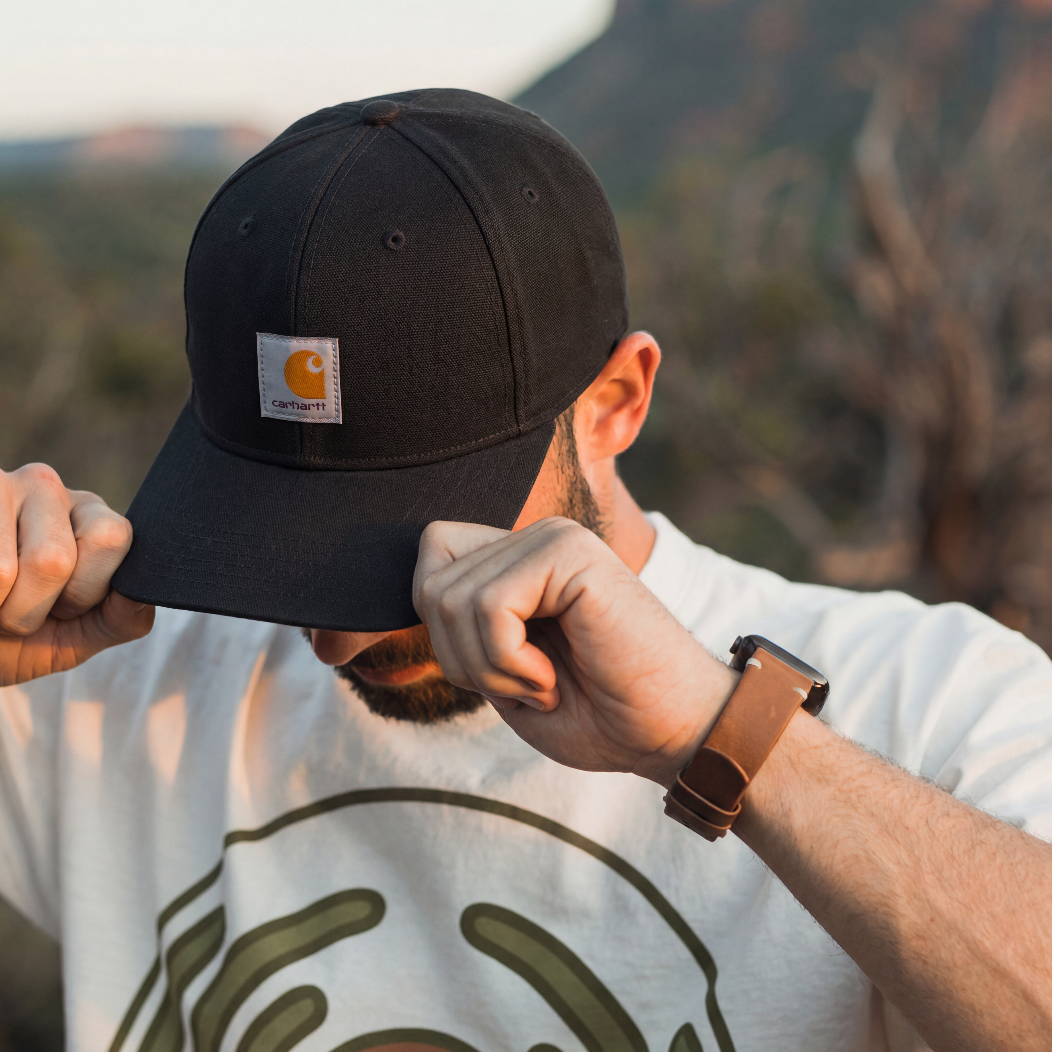Firm Duck Flat Brim Cap