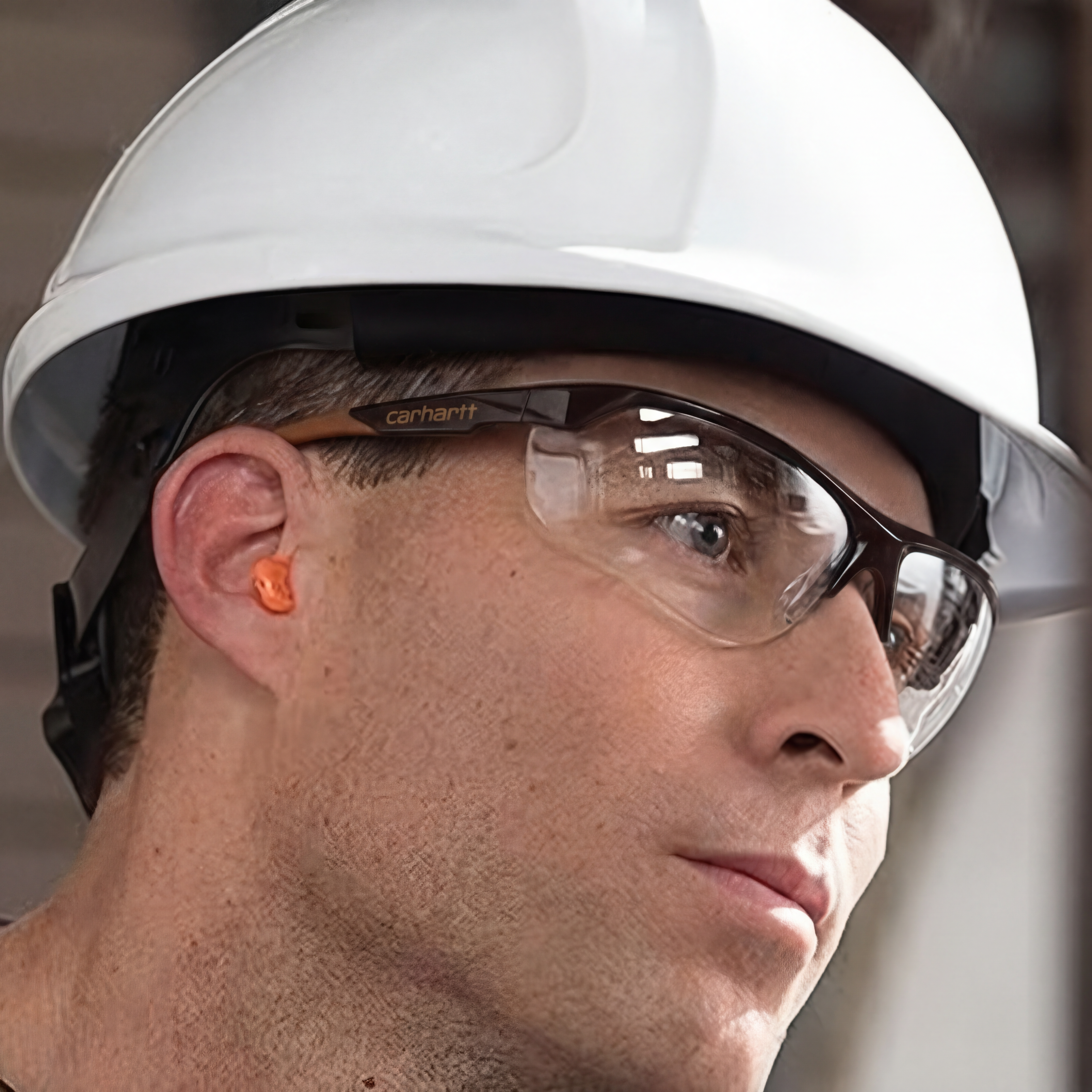 Half Frame Ratcheting Temple Safety Glasses