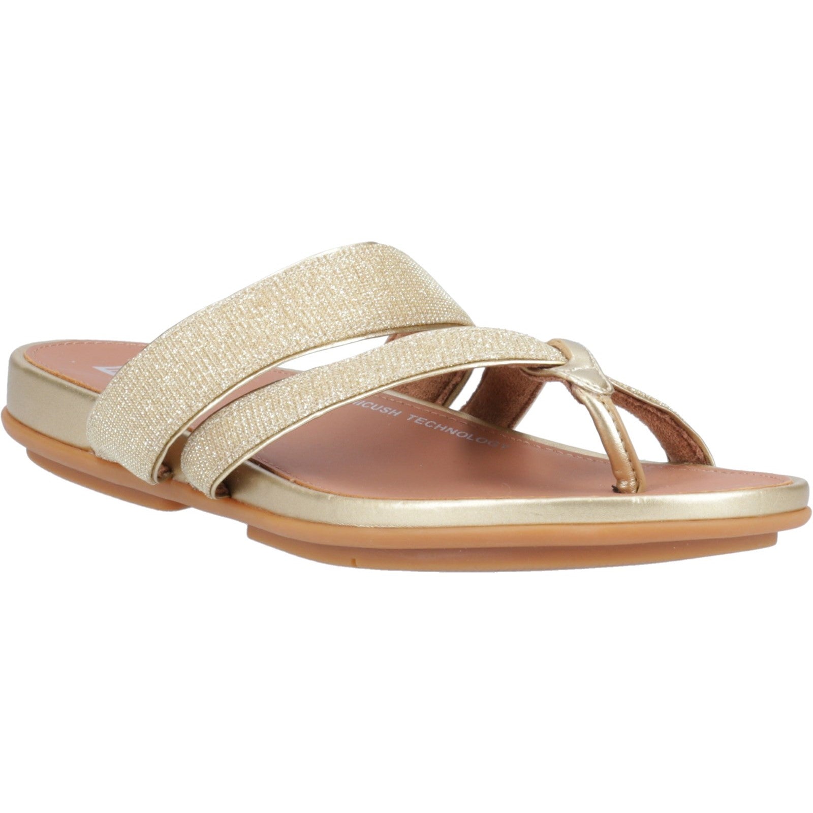Product image for Gracie Shimmerlux Strappy Toe Post Sandals