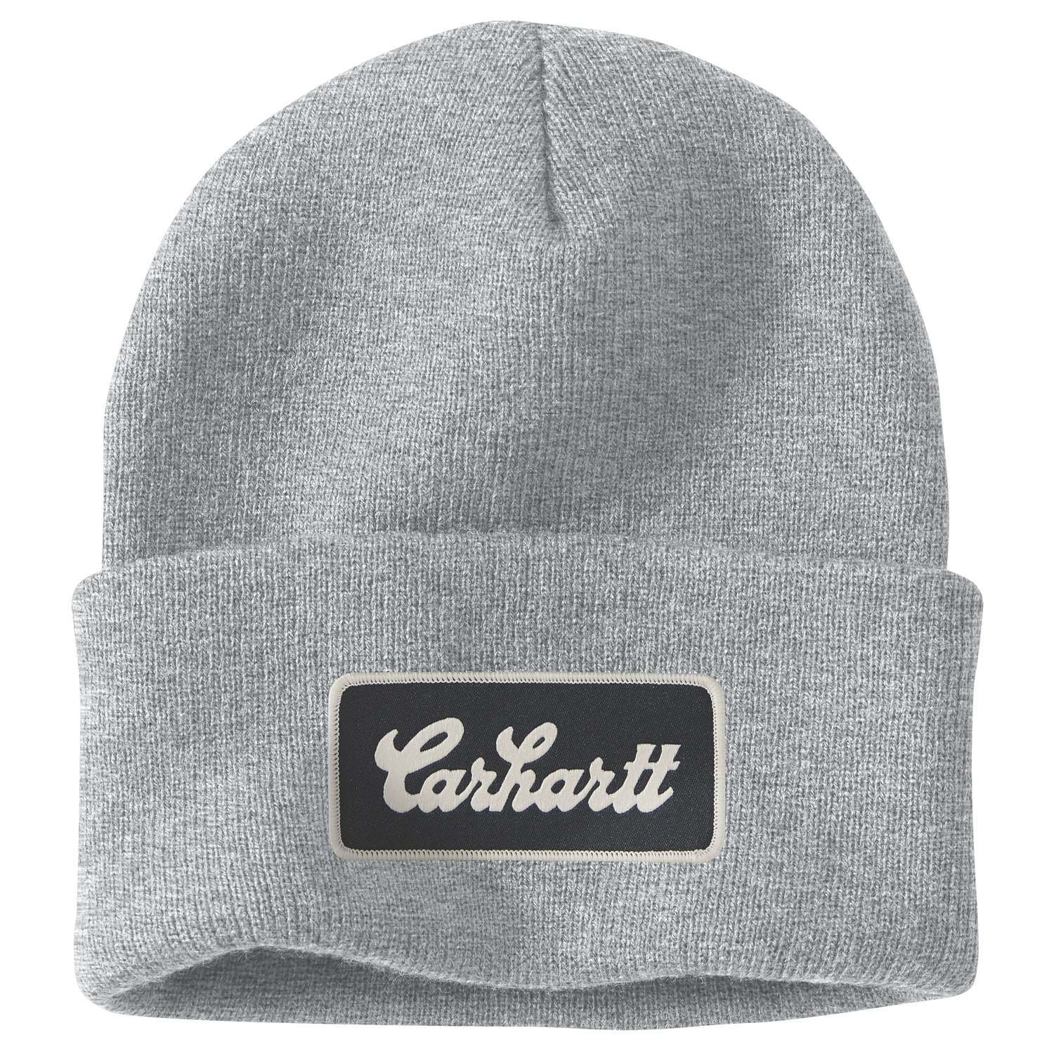 Product image for Knit Cuffed Script Patch Beanie