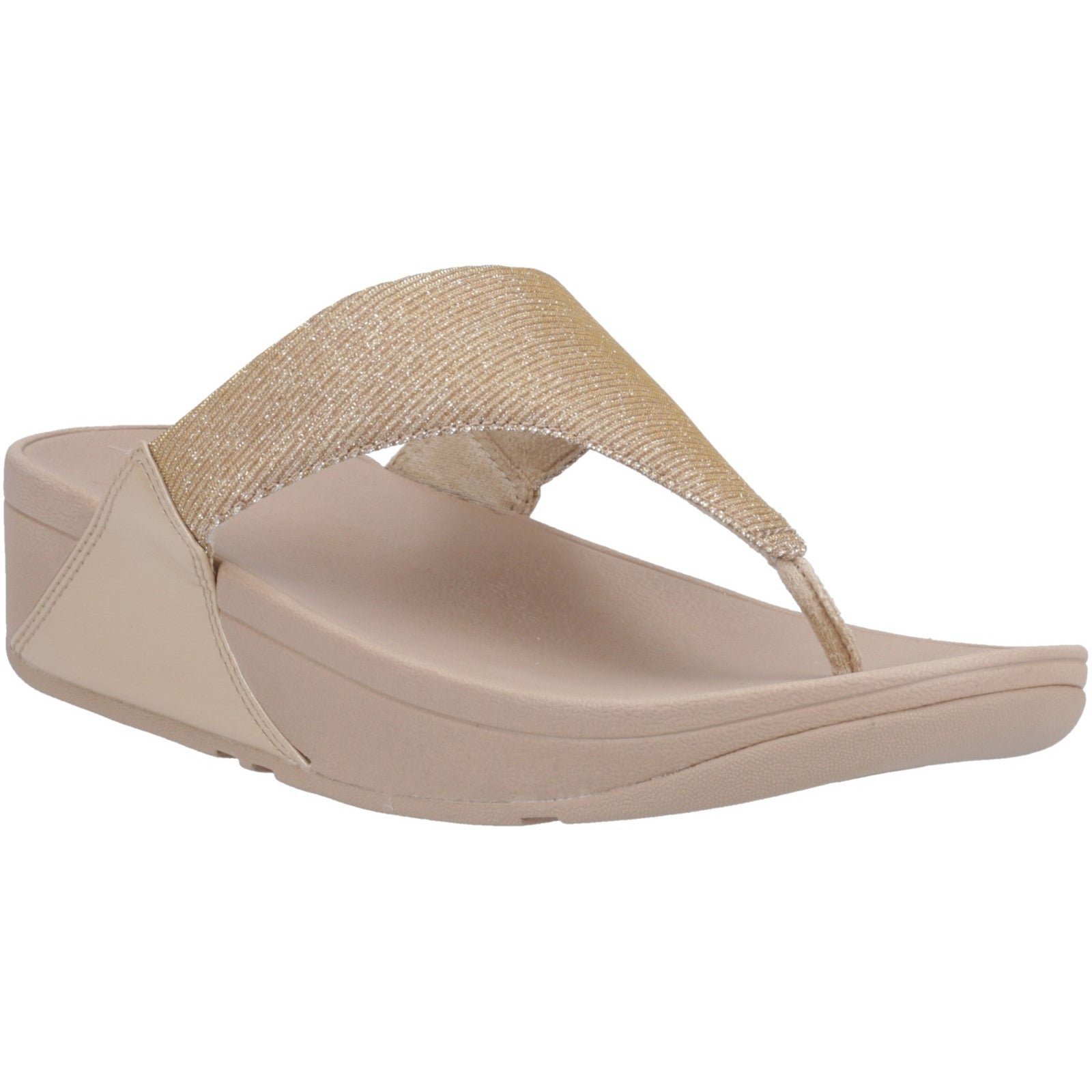 Product image for Lulu Shimmerlux Toe Post Sandals