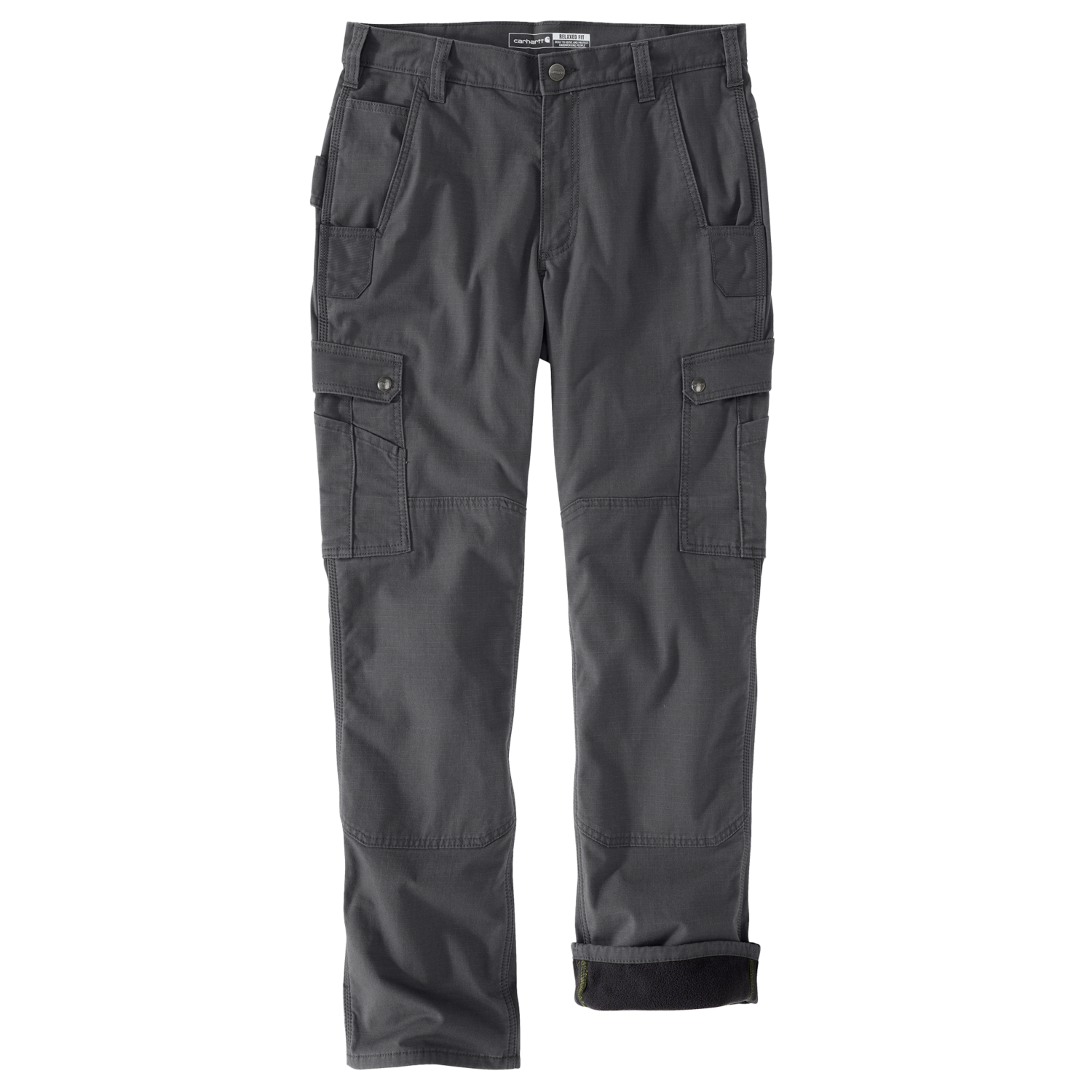 Product image for Rugged Flex™ Relaxed Fit Ripstop Cargo Fleece-Lined Work Pant