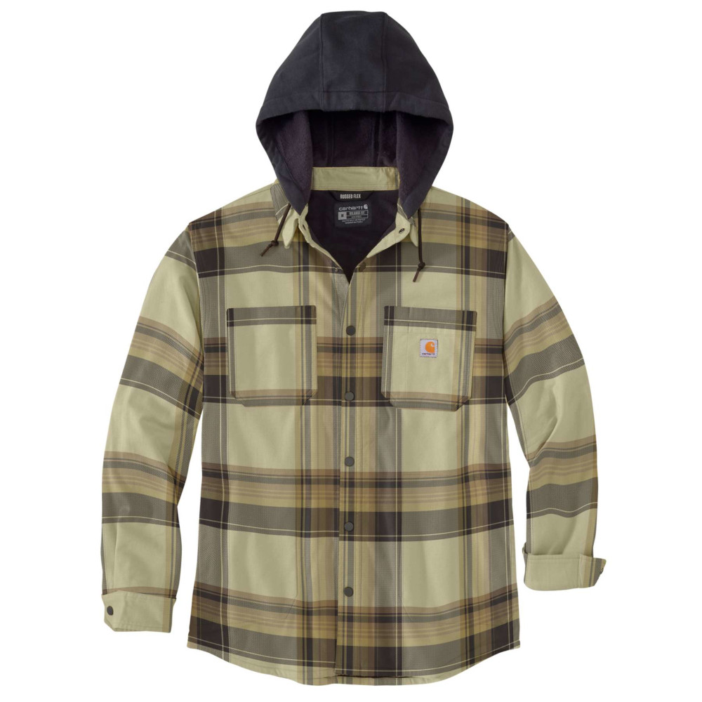 Flannel hoodie clearance jacket