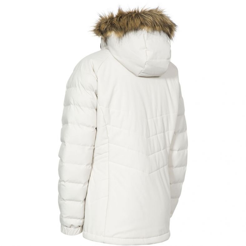 trespass womens nadina padded hooded jacket