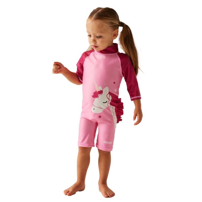 Regatta Girls Animal Quick Drying UV Protection Swimsuit