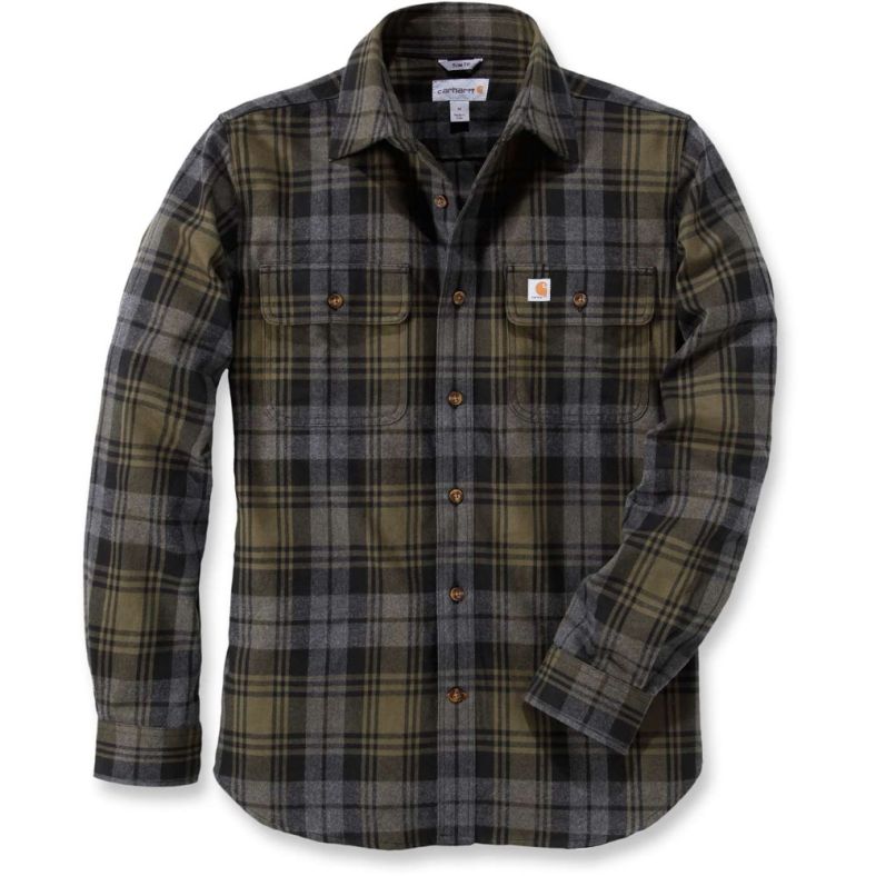 mens slim flannel shirts