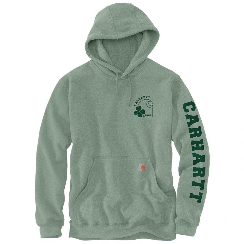 Carhartt Mens Shamrock Hooded Sweatshirt Outdoor Look