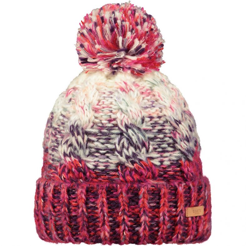 Barts Womens Iska Knitted Pom Pom Space Dyed Warm Beanie Hat Outdoor Look