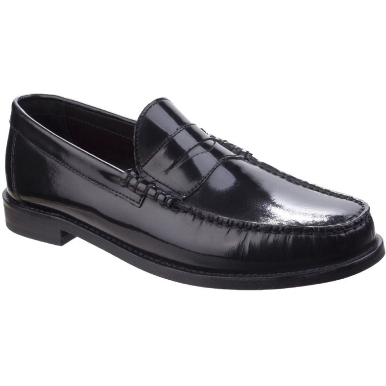 men's high shine loafers