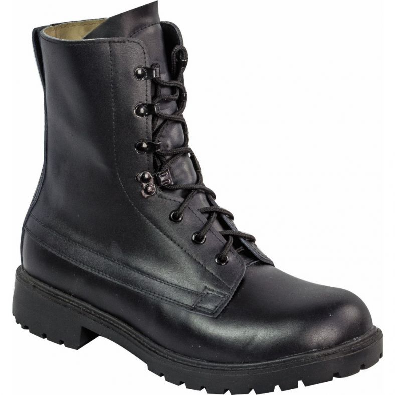 boys black combat boots