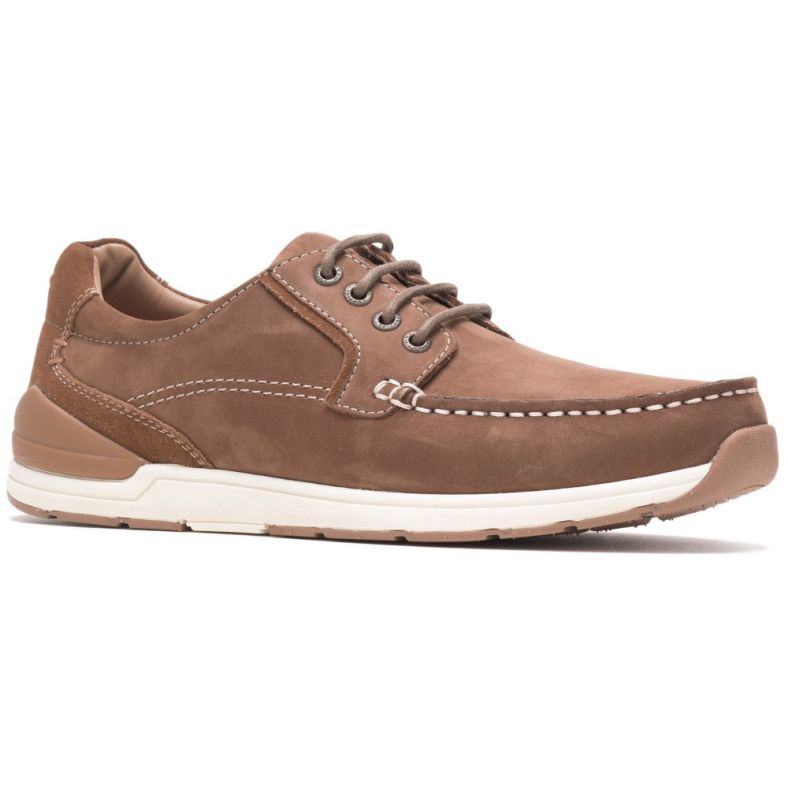 Hush Puppies Mens Flynn Lace Up Leather Boat Shoes Outdoor Look