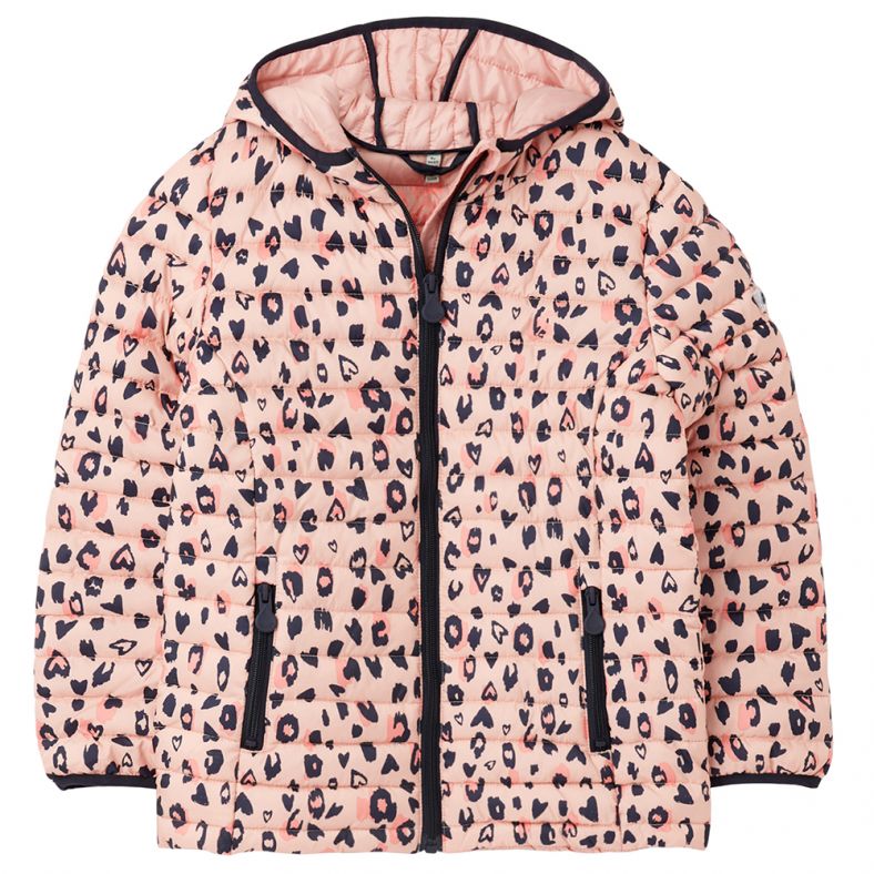 Joules Girls Kinnaird Print Padded Packaway Jacket Coat | Outdoor Look