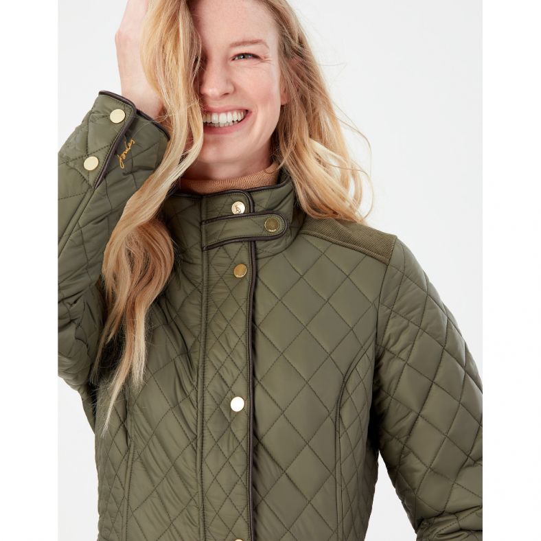 Joules Womens Newdale Quilted Jacket Coat Outdoor Look