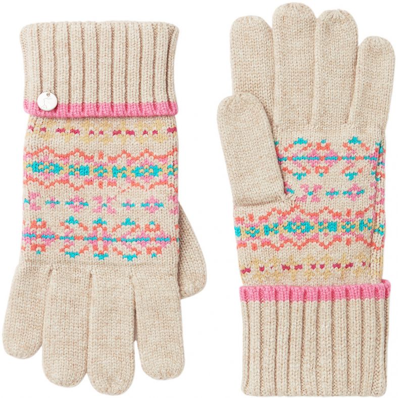 joules fairisle gloves