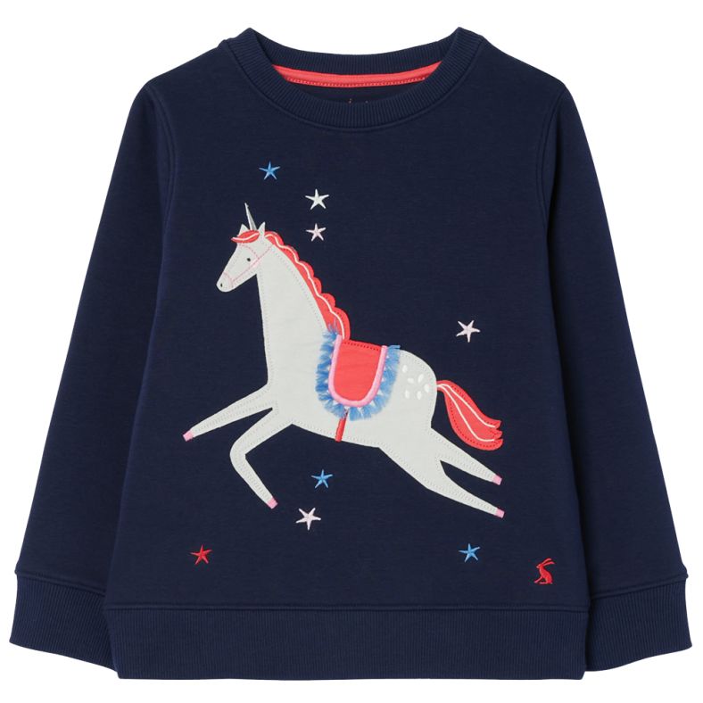 Joules Girls Mackenzie Crew Neck Jersey Sweatshirt Outdoor Look