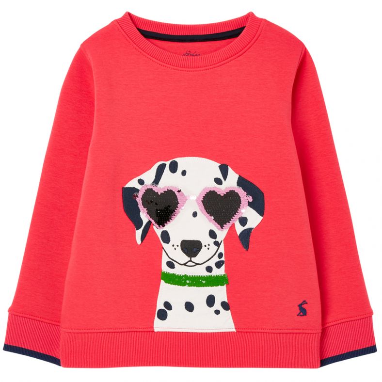 Joules Girls Mackenzie Crew Neck Artwork Sweatshirt Outdoor Look