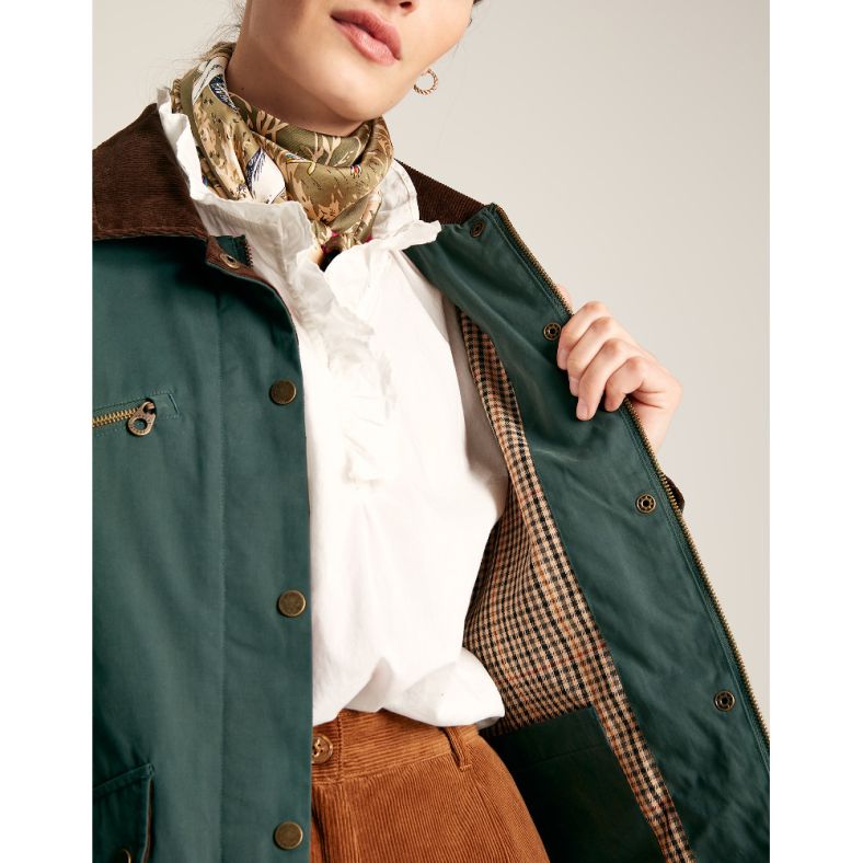 Joules wax jacket womens online