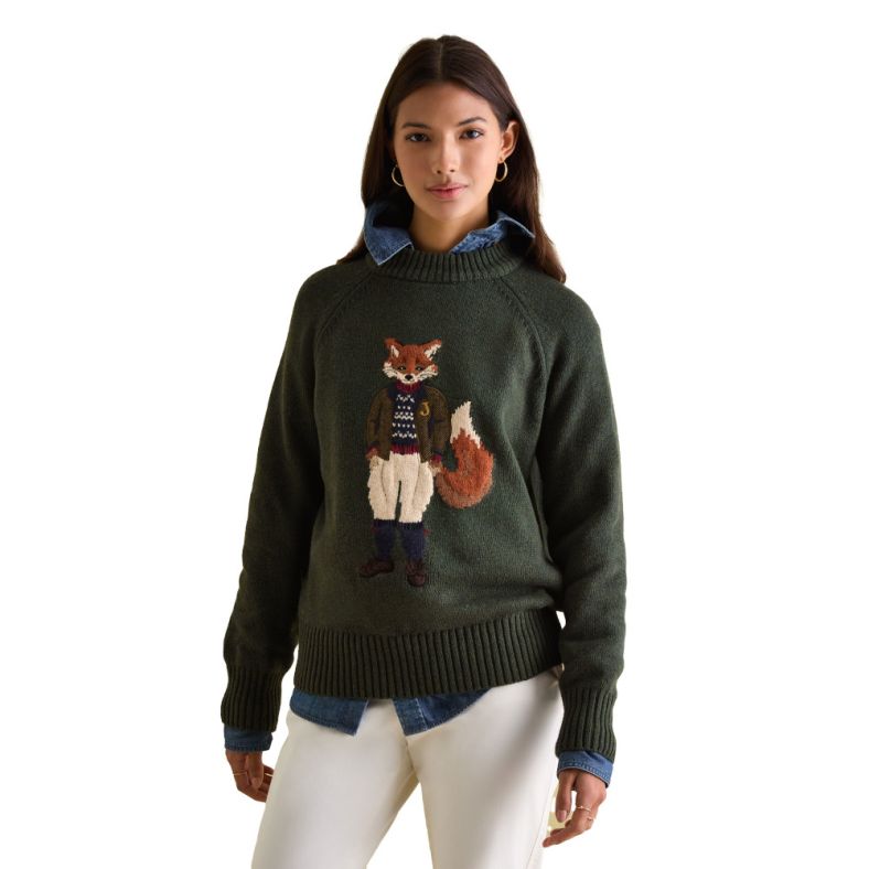 Joules Womens Jonty Intarsia Knited Jumper Outdoor Look