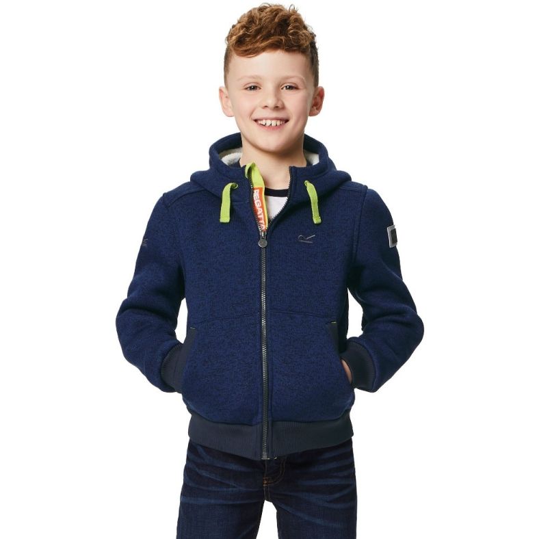 Regatta Boys & Girls Adeon Polyester Bonded Fleece Lined Hooded Jacket |  Outdoor Look