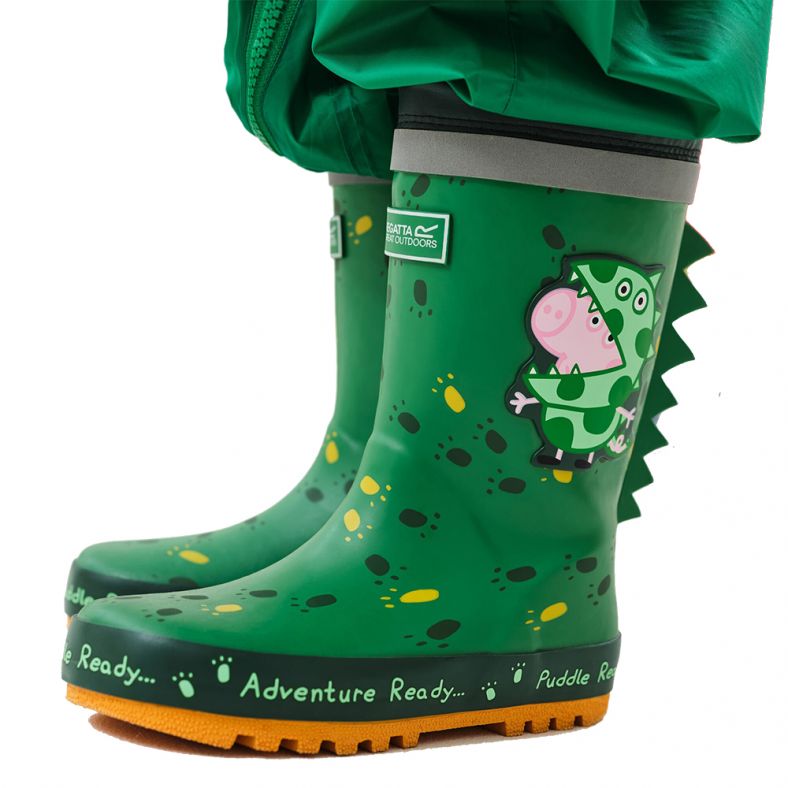 Regatta Boys Girls Peppa Pig Puddle Wellington Boots Outdoor Look