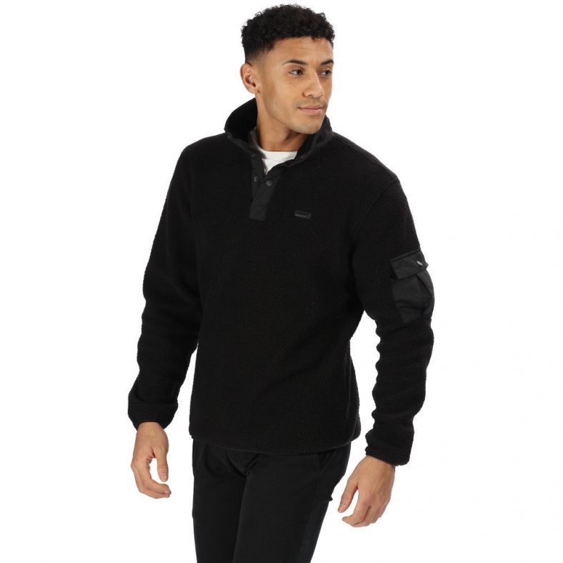 mens walking fleece half zip