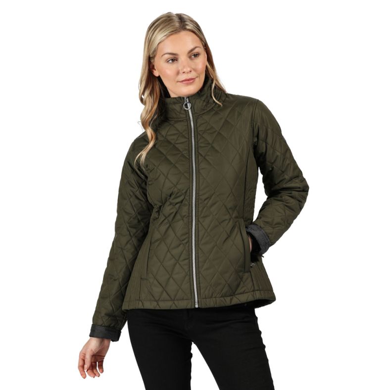 Regatta Womens Charna Insulated Quilted Casual Coat Jacket | Outdoor Look