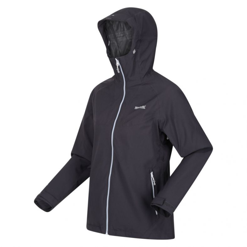 Regatta Womens Raddick Hooded Waterproof Rain Jacket Coat Outdoor Look