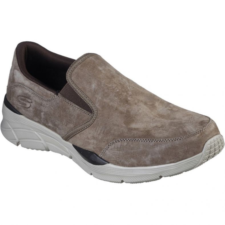 skechers leather slip on