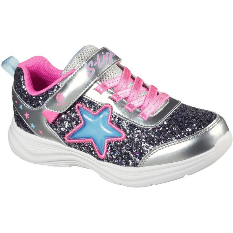 Skechers Girls S Lights Glimmer Kicks Starlet Shine Shoes Outdoor Look