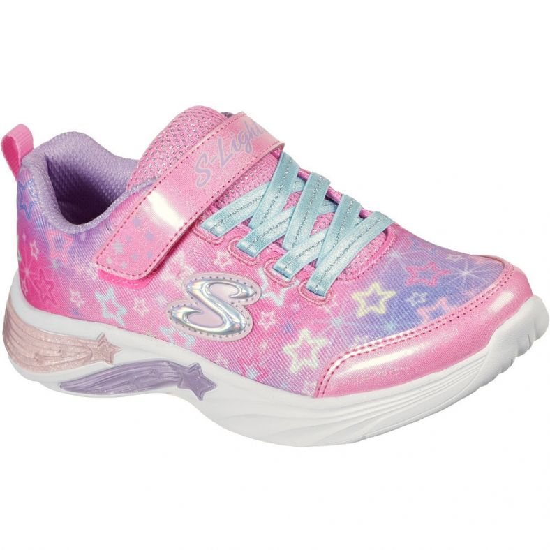 Skechers Girls Star Sparks Light Up Sporty Trainers Outdoor Look