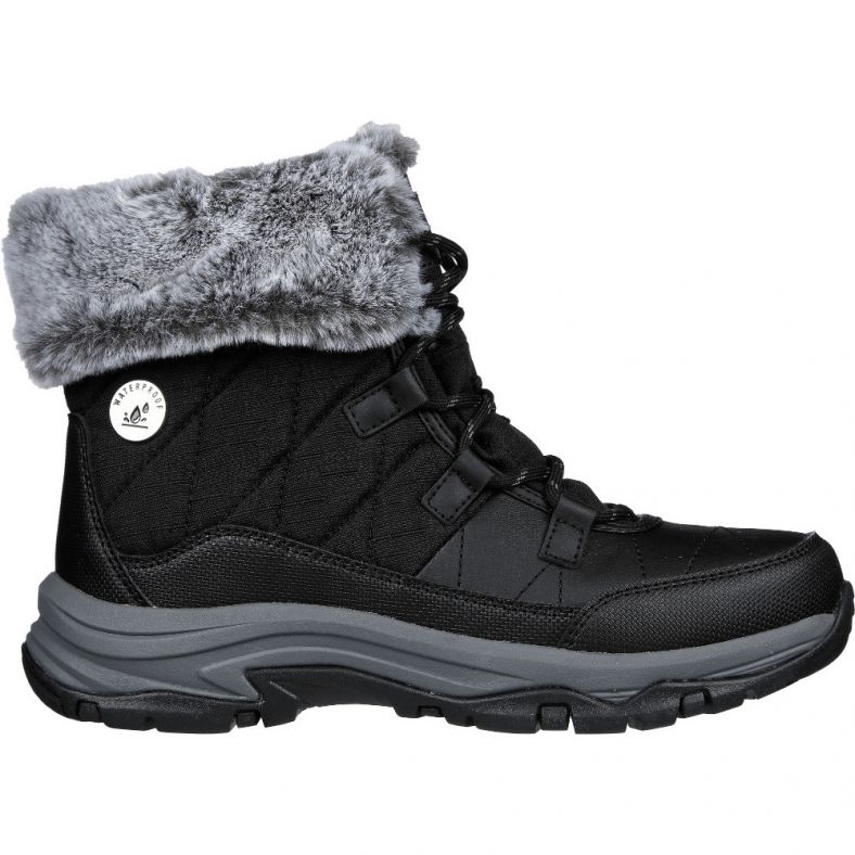 Skechers Womens Trego Waterproof Relaxed Fit Winter Boots Outdoor Look