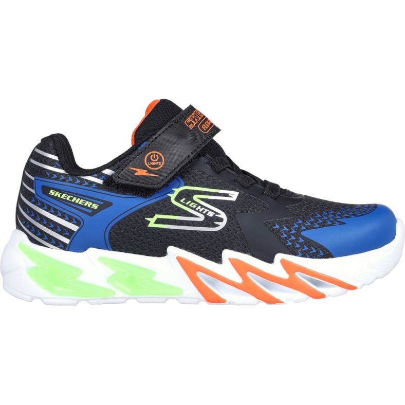 Skechers Boys S Lights Flex Glow Bolt Trainers