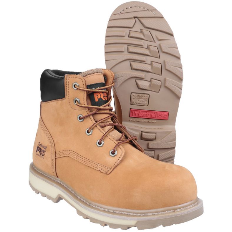 timberland pro traditional wheat safety boot