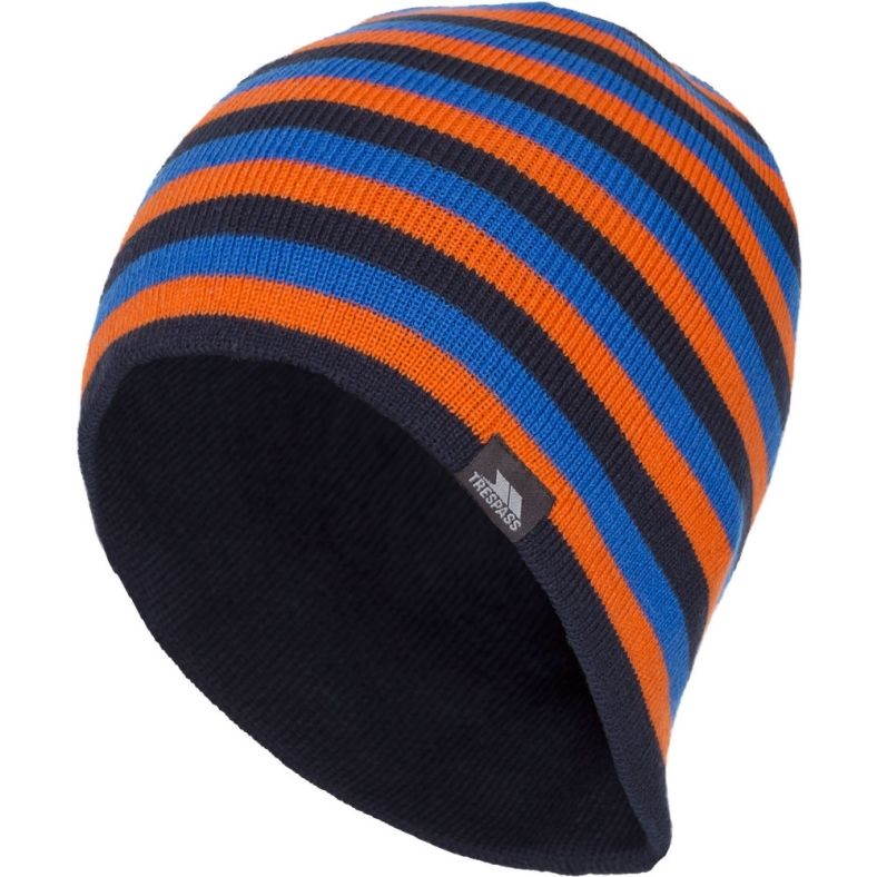 Trespass Mens Coaker Knitted Acrylic Reversible Beanie Hat | Outdoor Look