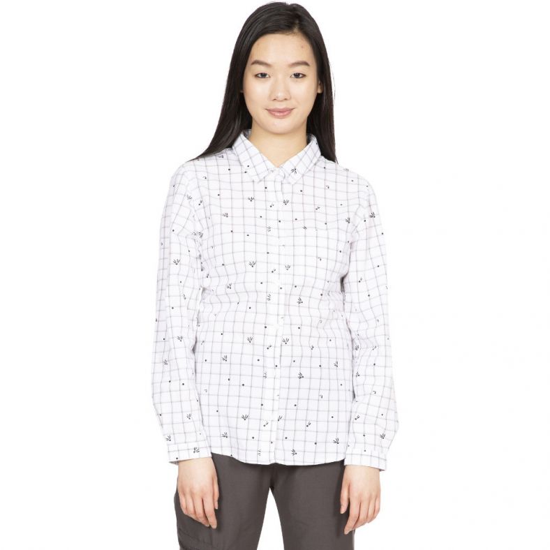Women's Long-sleeved Open Air Caster | Women's Shirts UK White / Small