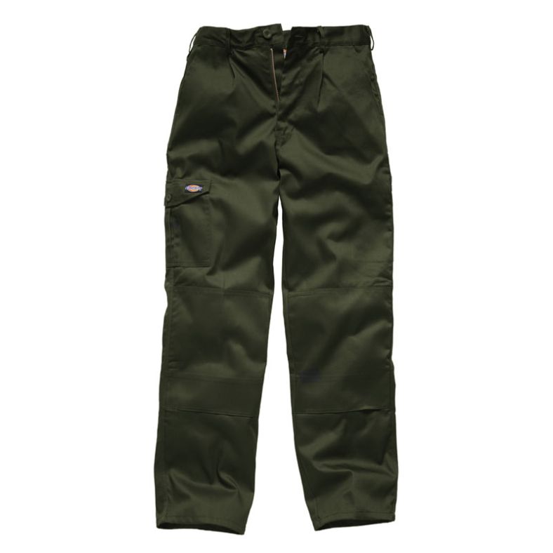 Dickies Mens Redhawk Super Workwear Trousers Olive WD884O  Outdoor Look