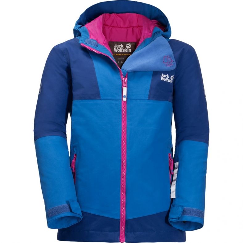 Jack Wolfskin Boys Girls Snowsport Waterproof Breathable Ski Coat Outdoor Look