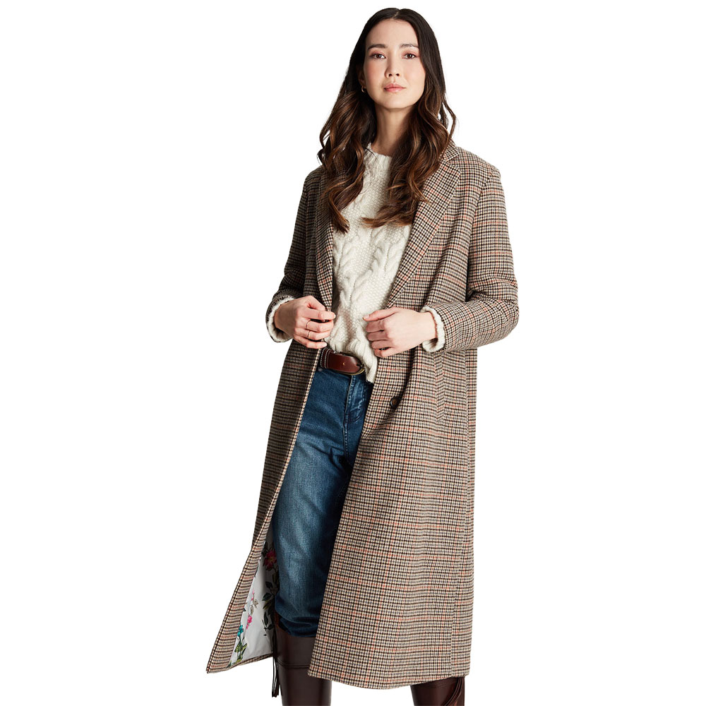 Harrow Long Wool Coat by Joules
