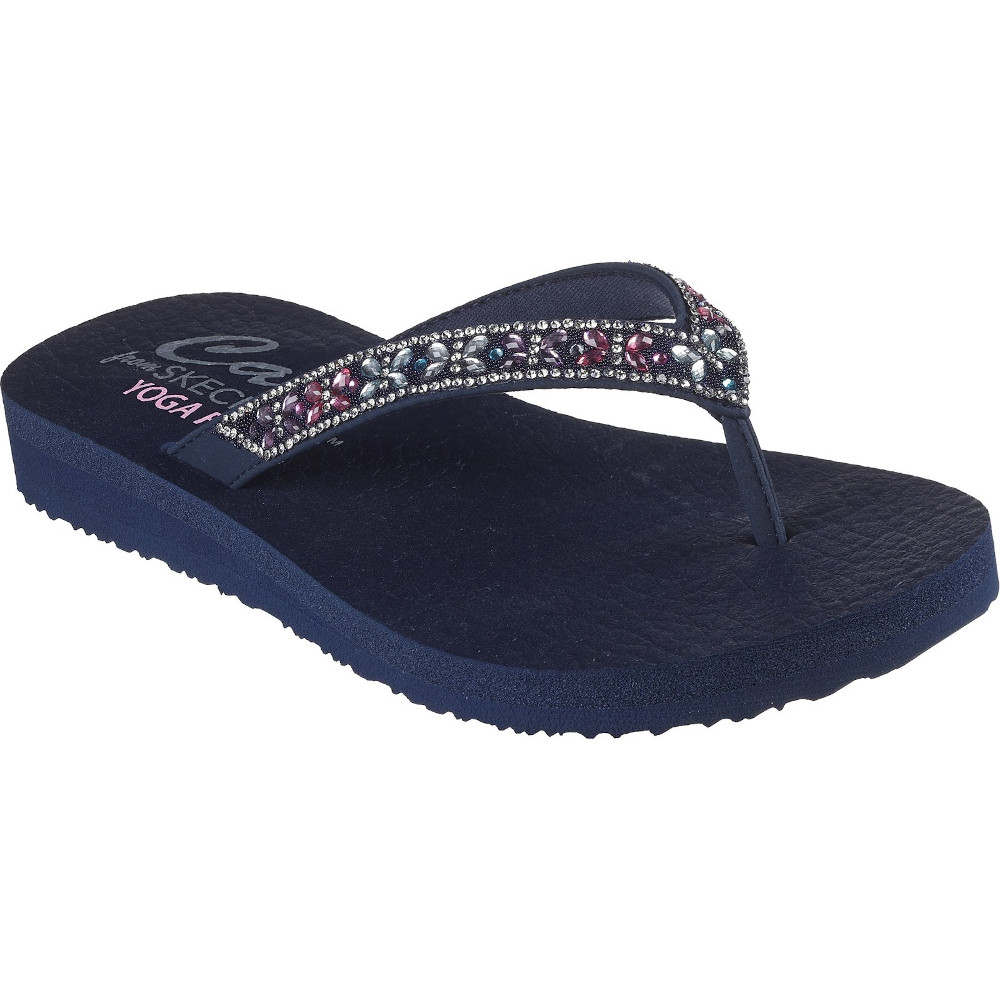 Skechers Womens Meditation Butterfly Garden Thong Sandals Outdoor Look