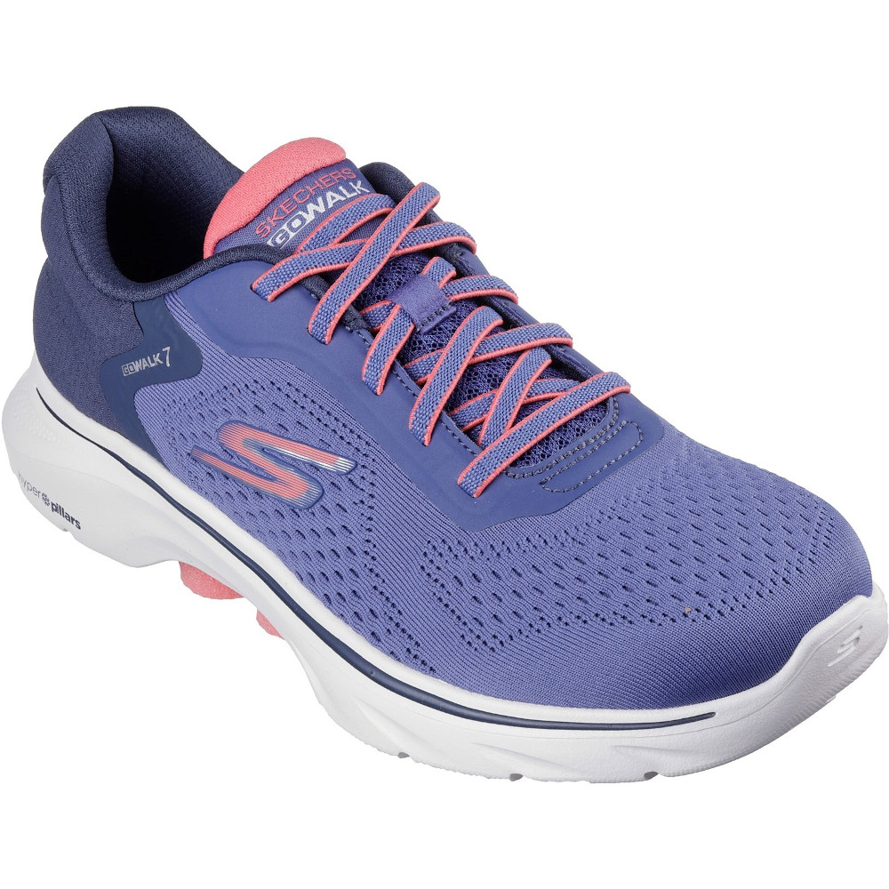 Skechers Womens GO WALK 7 Lightweight Cosmic Waves Trainers Outdoor Look