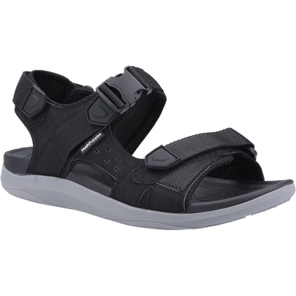 Hush Puppies Womens slide sandals, 6.5 M black adjust… - Gem