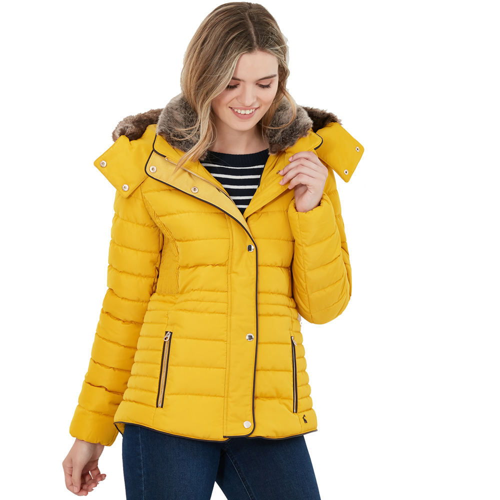 Joules Womens Gosway Warm Padded Water Resistant Coat Outdoor Look