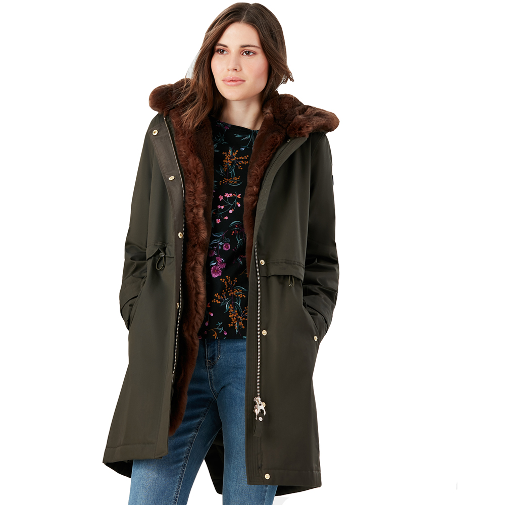 Joules Womens Piper Waterproof Breathable Parka Coat | Outdoor Look