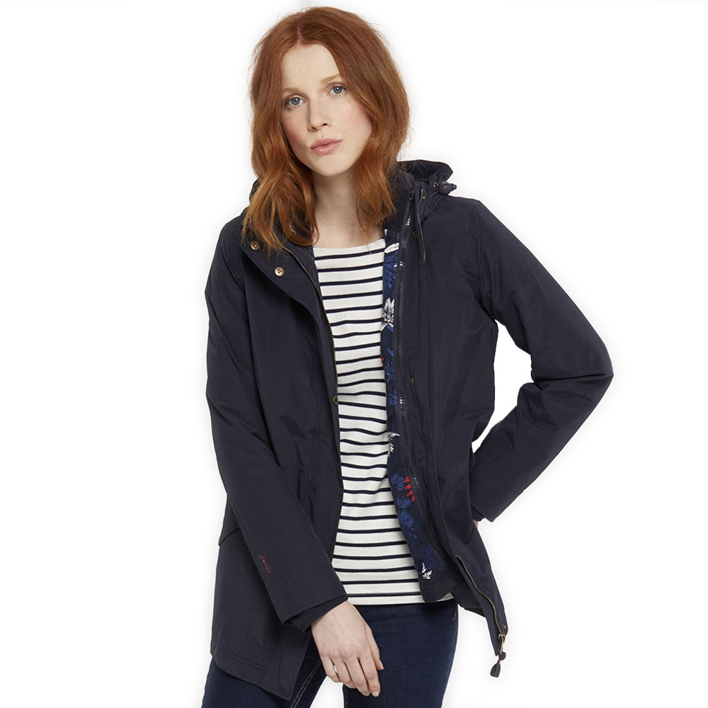 joules waterproof hooded jacket with toggle