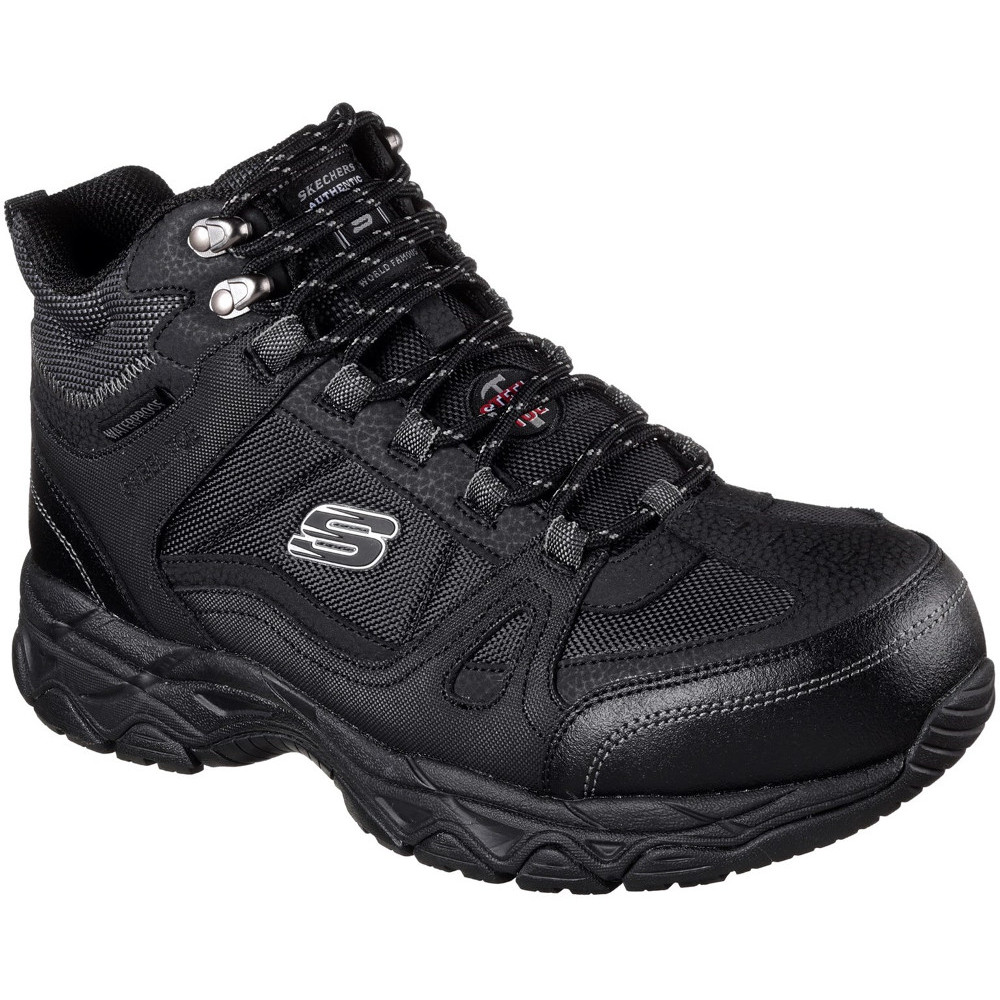 Skechers Mens Ledom Lace Up Waterproof Leather Safety Boots Outdoor Look