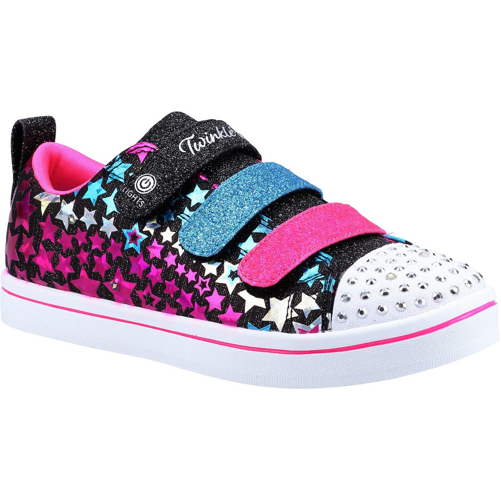 Skechers Girls Twinkle Toes Sparkle Rayz Star Blast Shoes Outdoor Look