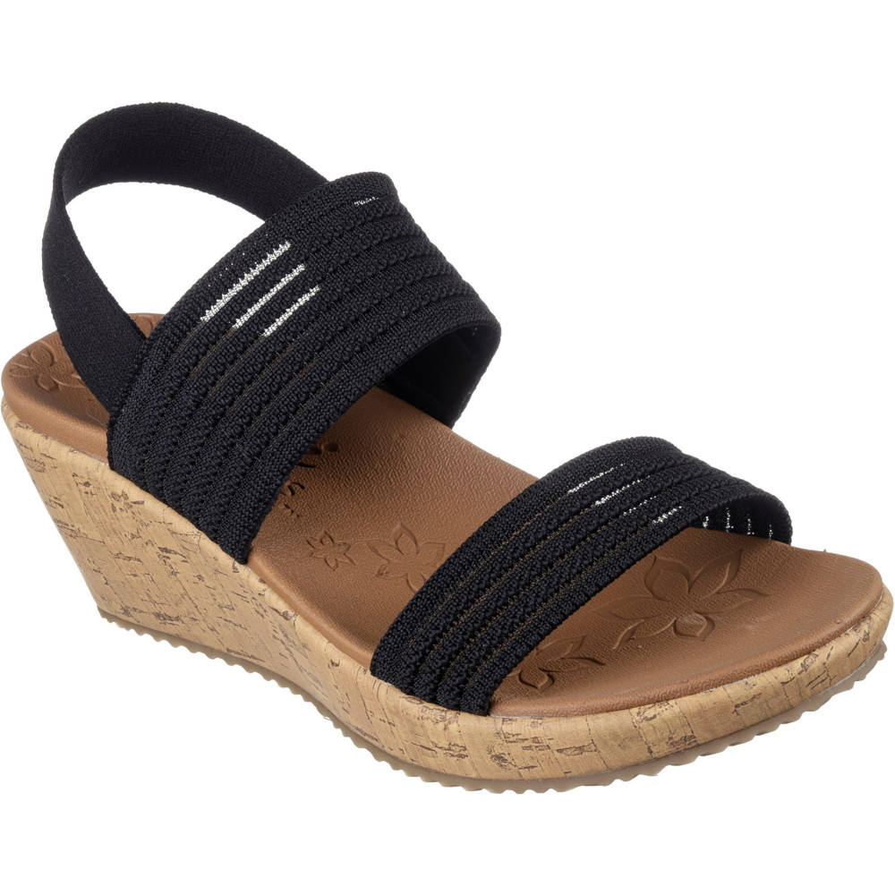 Skechers Womens Beverlee Sheer Glow Wedge Sandals Outdoor